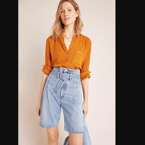 NWT AGOLDE Retro Ultra High-Rise Denim Shorts - 26 waist - Picture 2 of 10